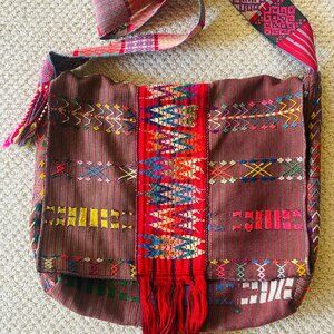 Handwoven Guatemalan Cross body bag (Free People style)